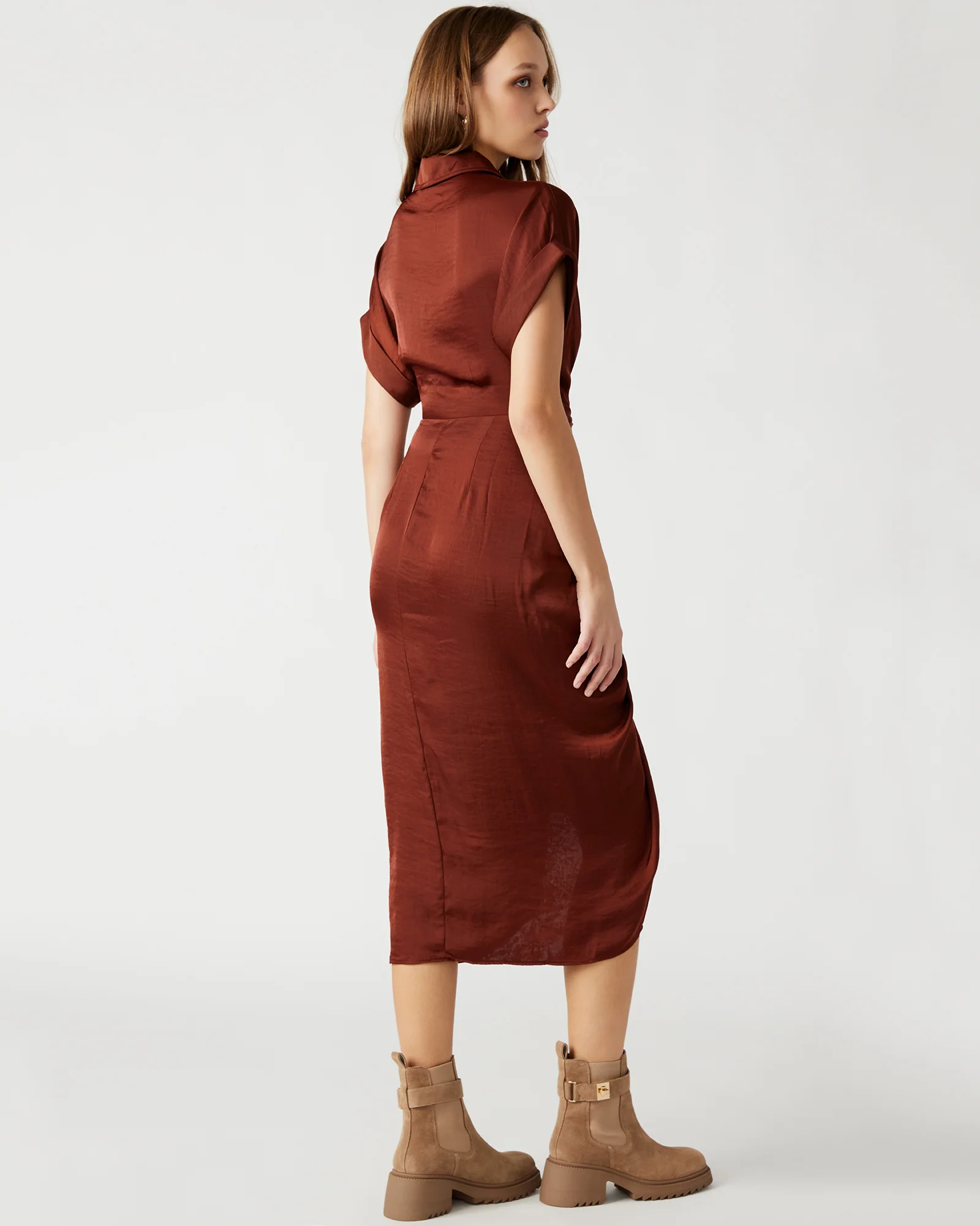 TORI DRESS BROWN