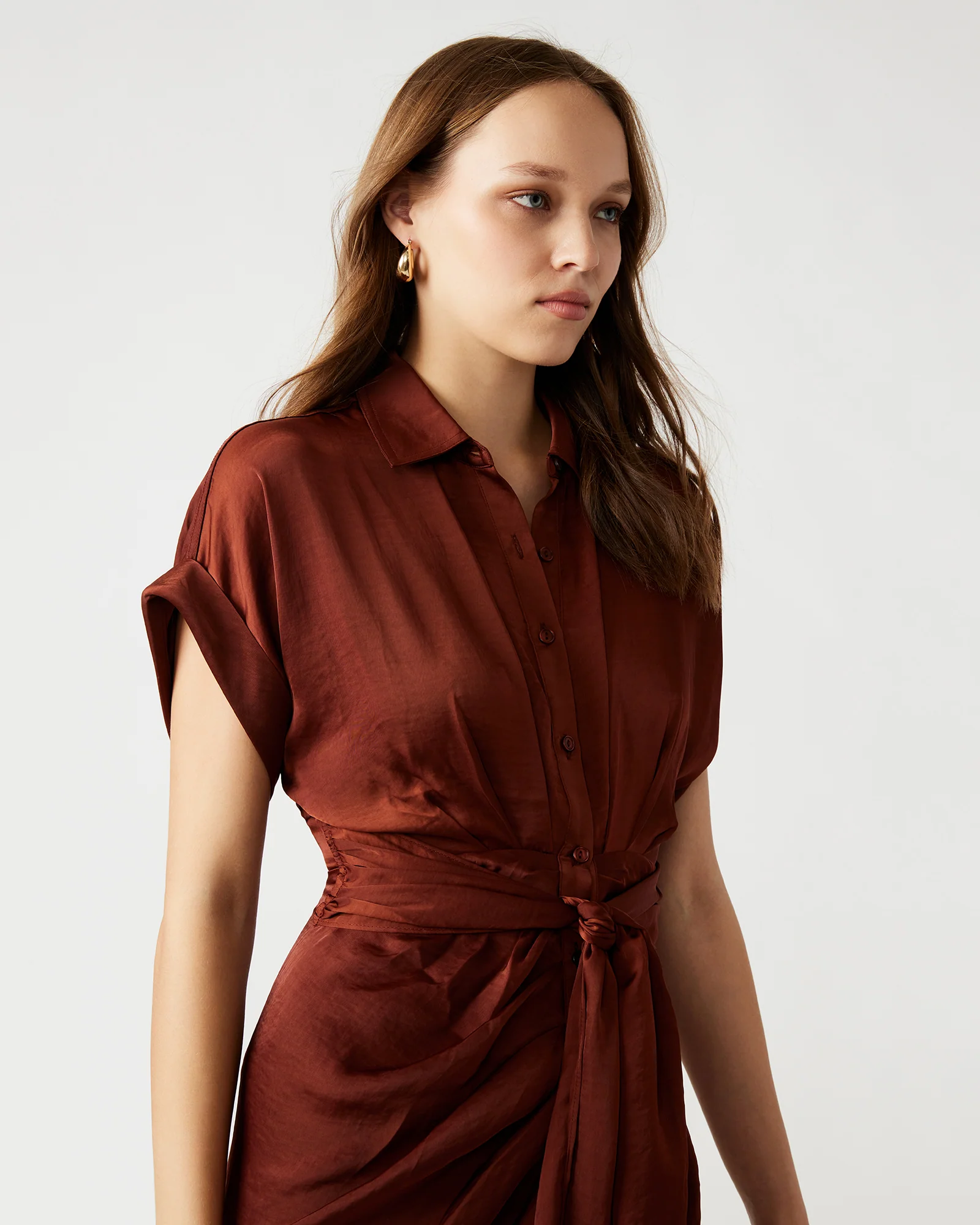 TORI DRESS BROWN