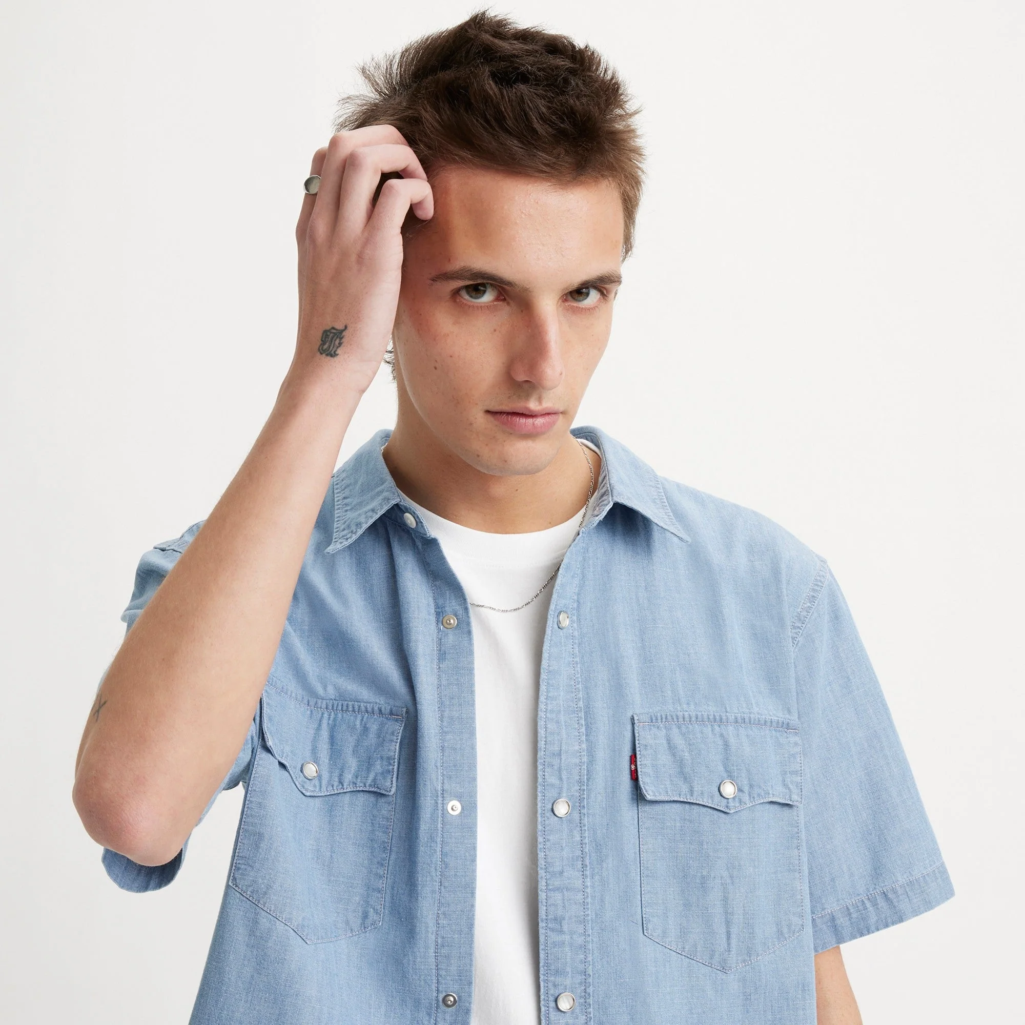 Levi's® Men's Short-Sleeve Relaxed Fit Western Shirt