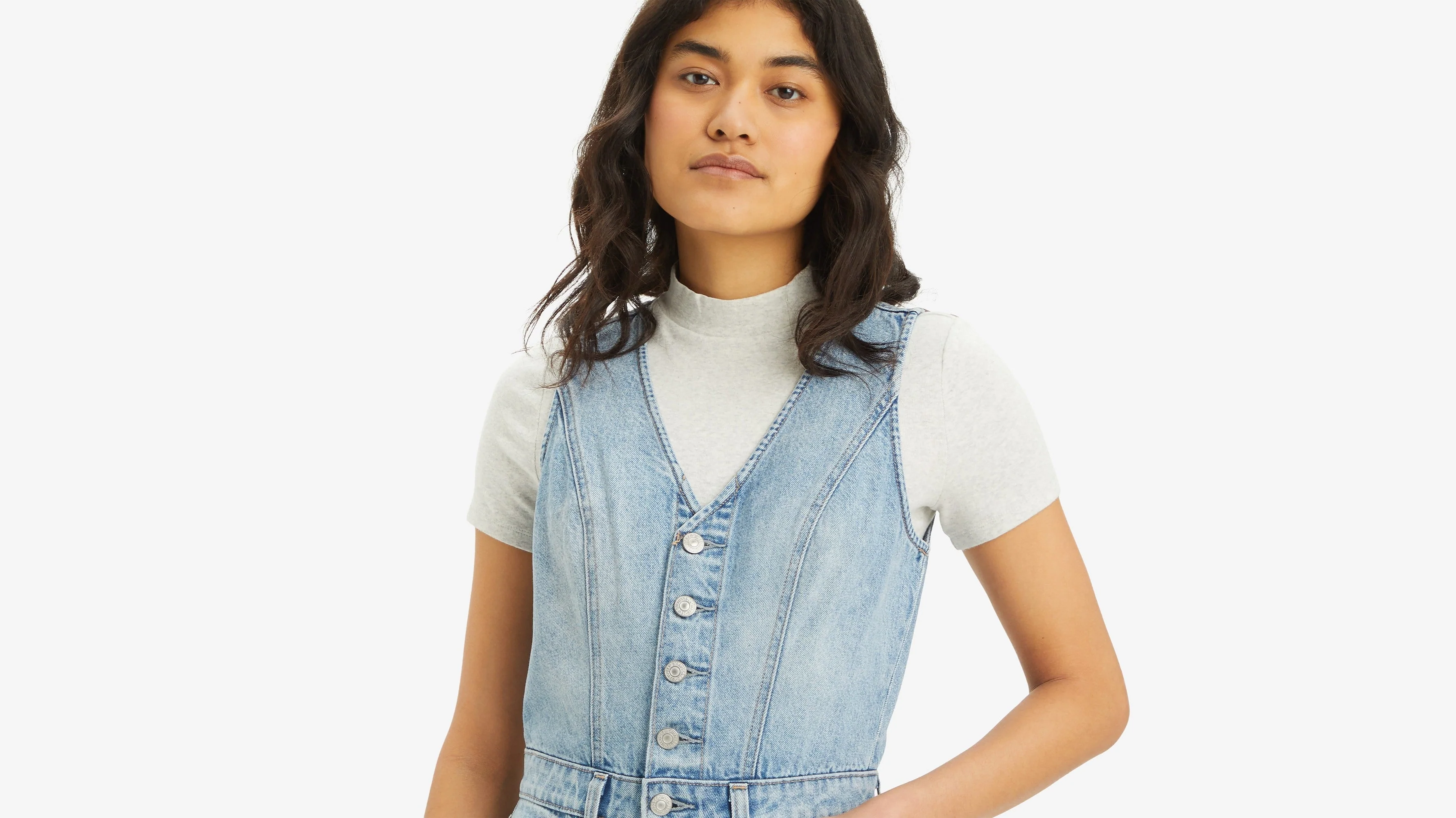 Levi's® Women's Denim Wide-Leg Jumpsuit