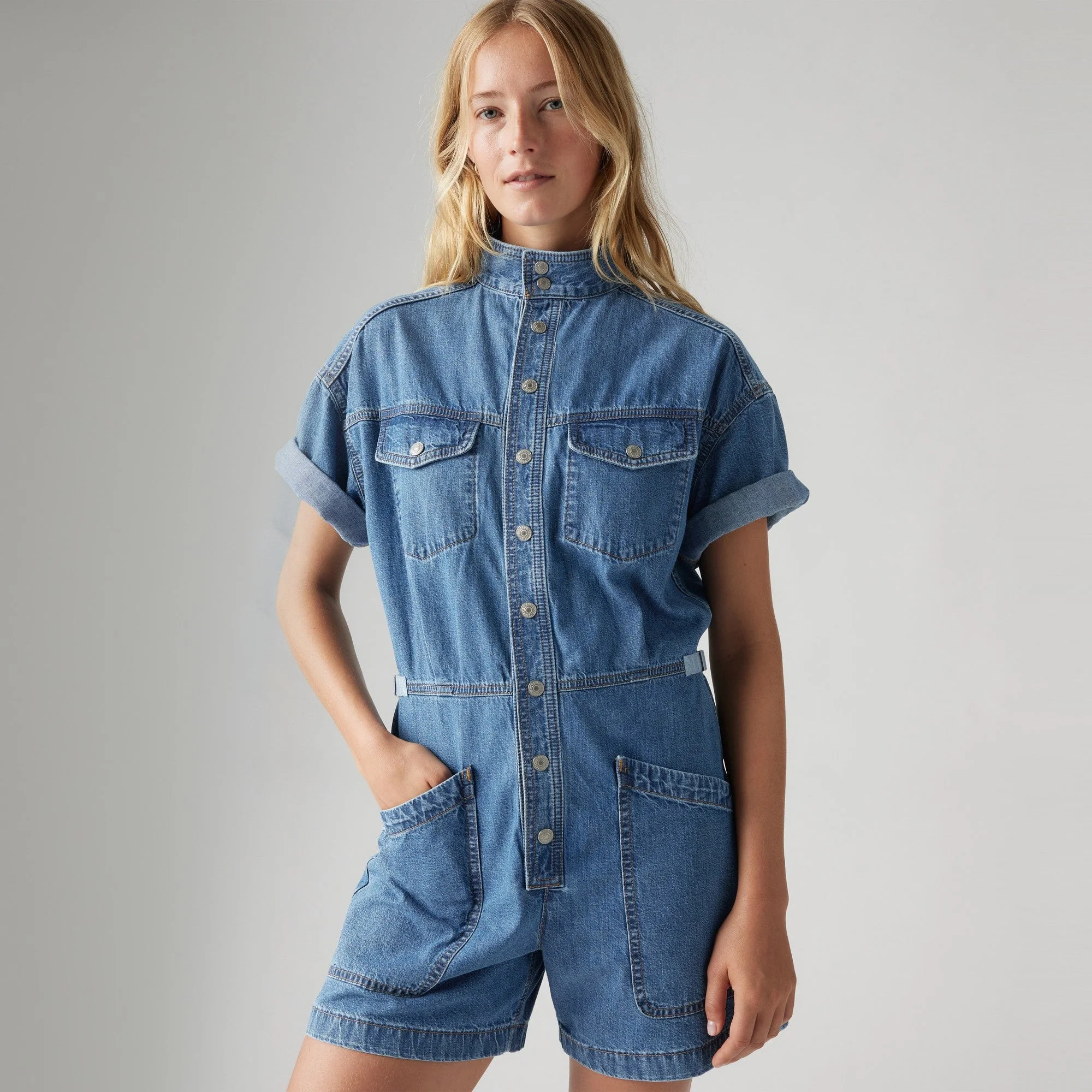 Levi's® Women's Short-Sleeve Surplus Romper