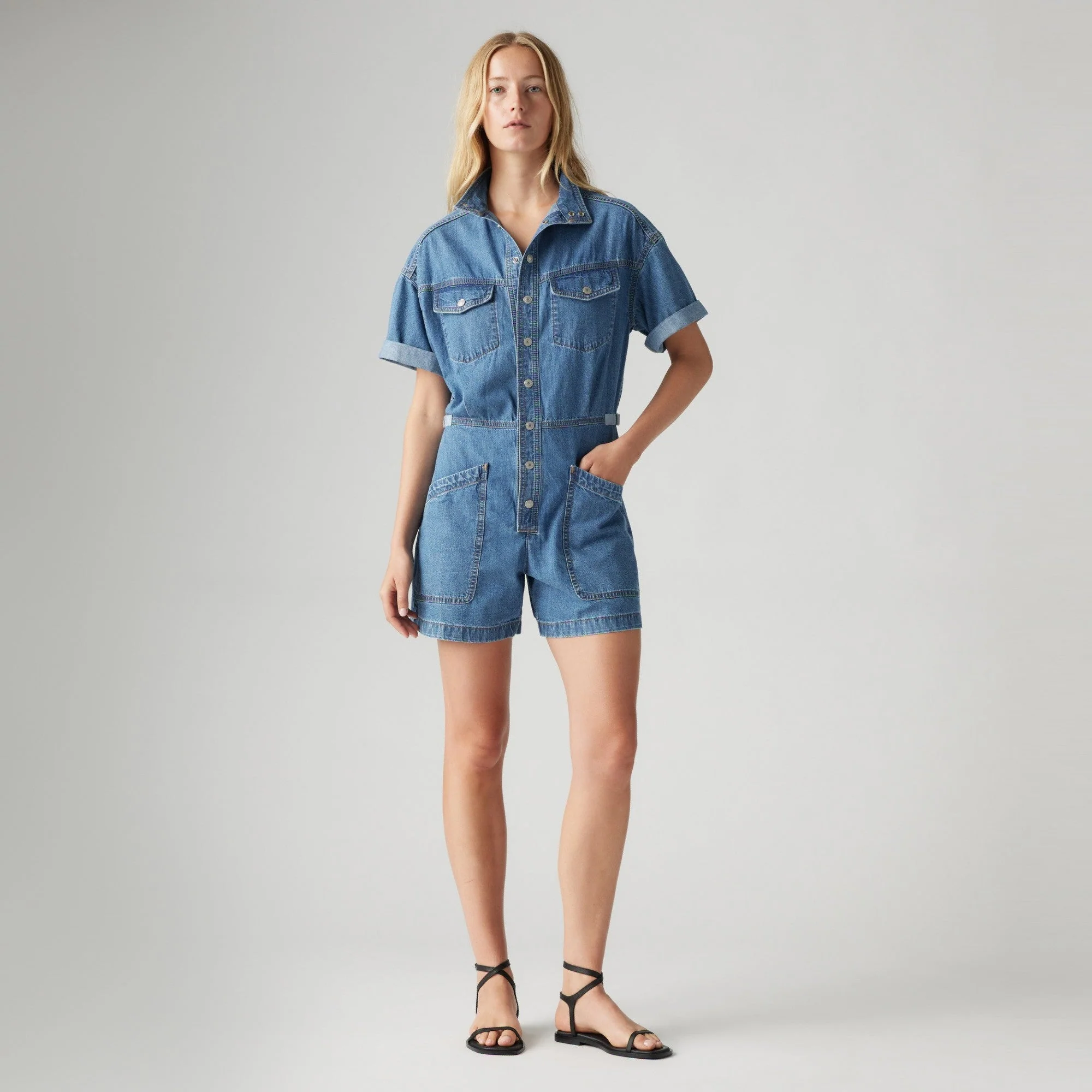 Levi's® Women's Short-Sleeve Surplus Romper