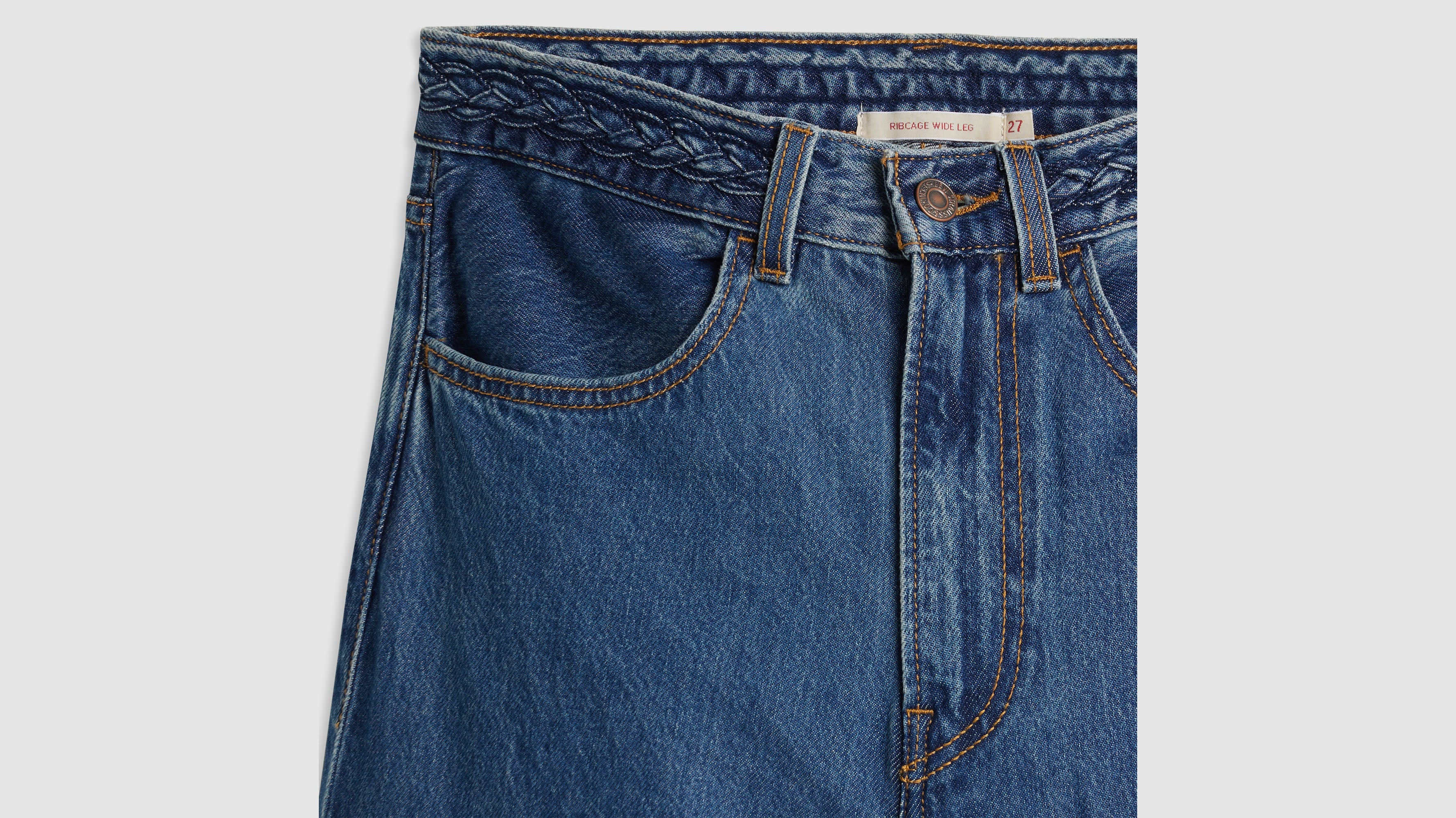 Levi's® Women's Ribcage Wide-Leg Braided Jeans