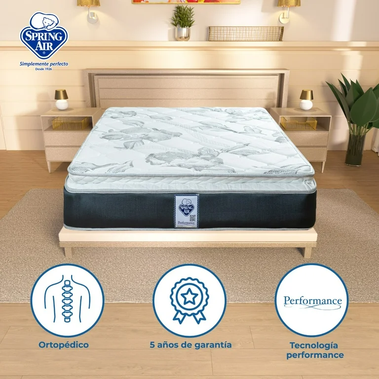Colchón Matrimonial Ortopédico De Confort Medio Spring Air Smith