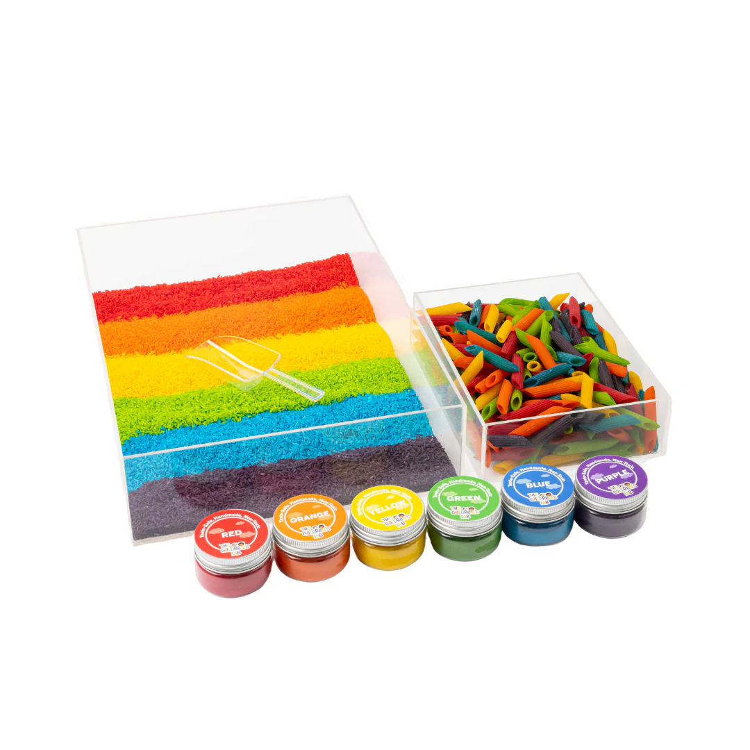 Sensory Starter Combo I  I Sensory Rice, Pasta and Taste-safe Clay I For Kids 1-4 Years I Gift for Kids