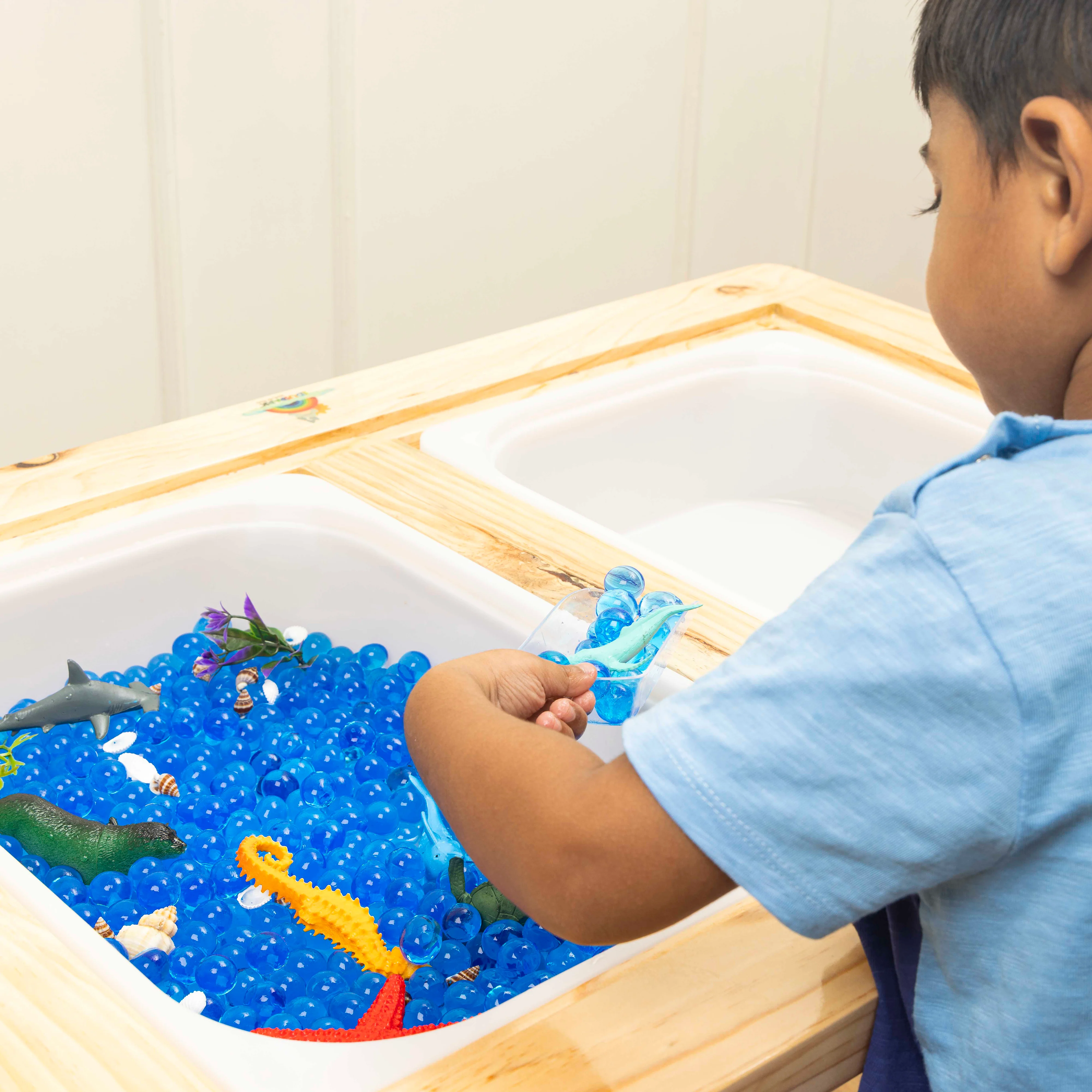 Ocean  I  I Sea Animals With Water Beads I For Kids 3-7 Years I Water Sensory Play