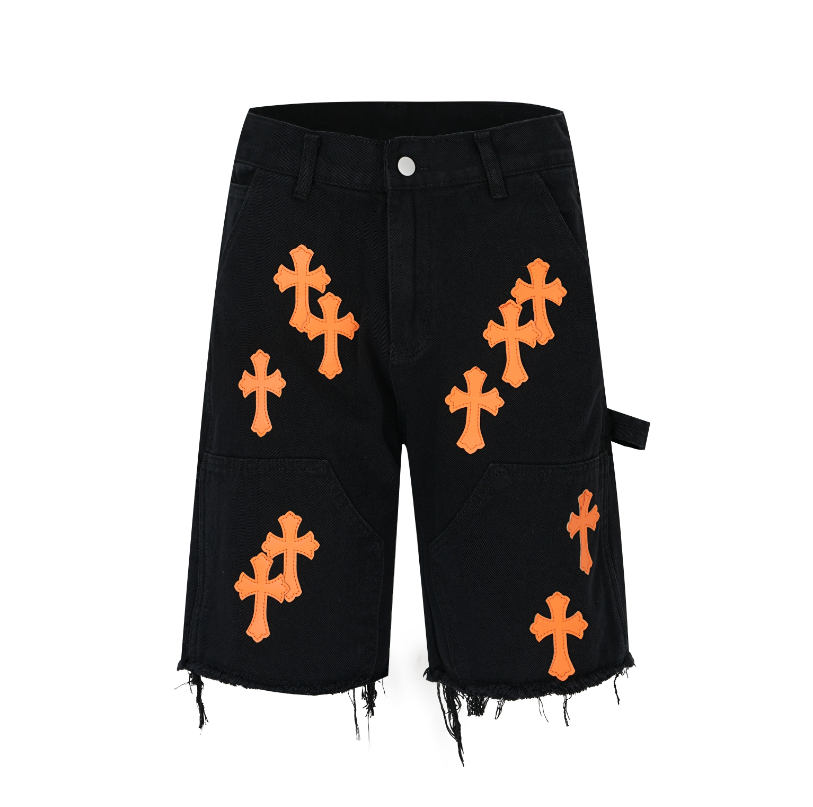 Cross-patch jeans