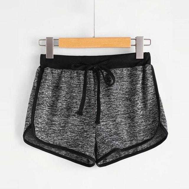 Ringer Drawstring & Elastic Waist Shorts