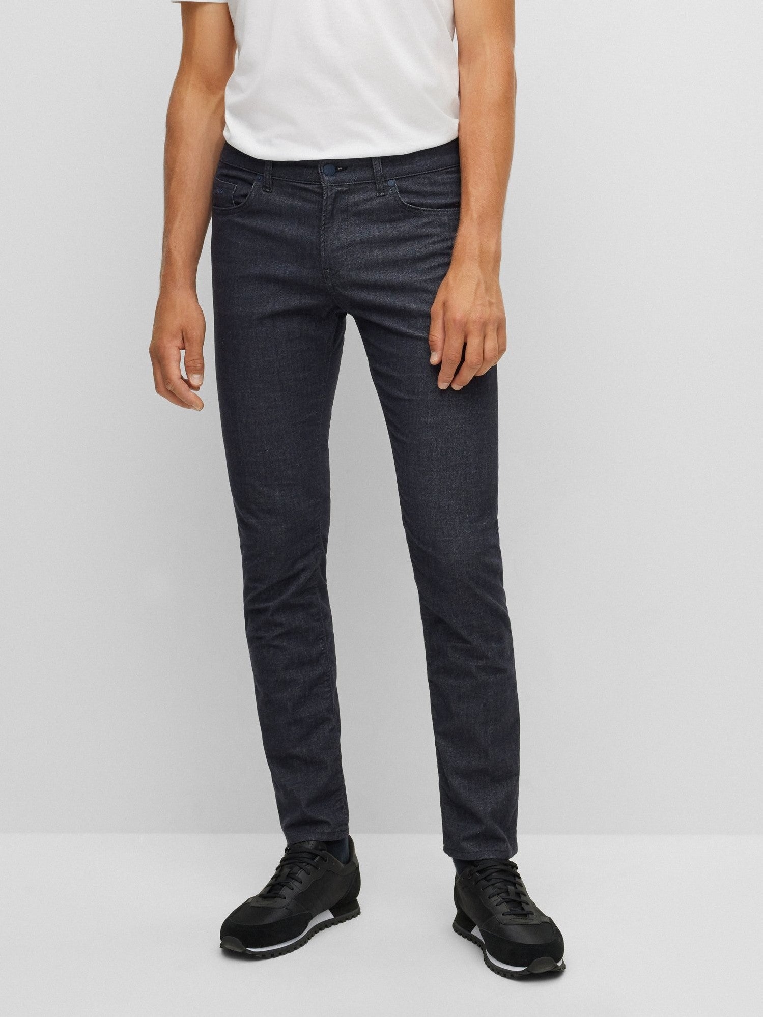 Mixed color effect jeans