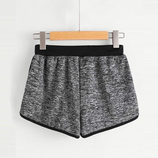 Ringer Drawstring & Elastic Waist Shorts