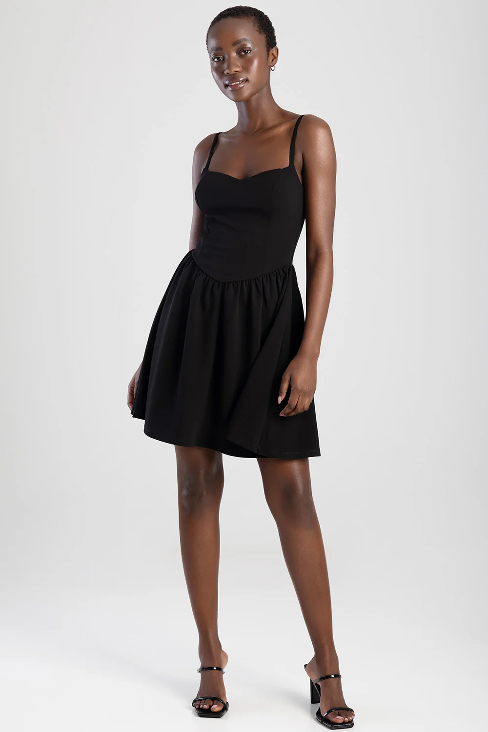 Scuba Mini Dress - Black