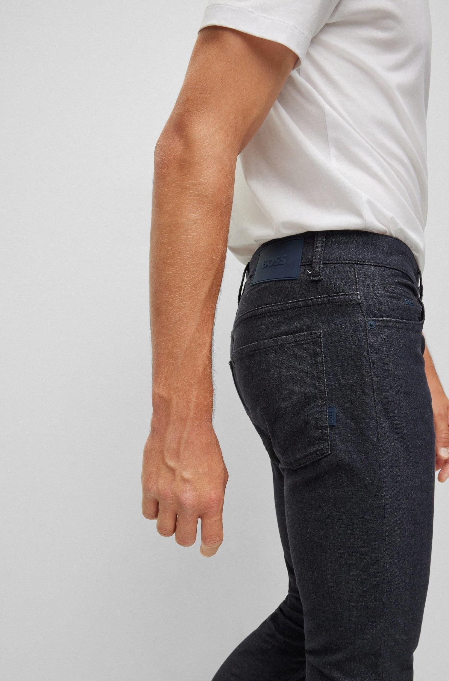 Mixed color effect jeans