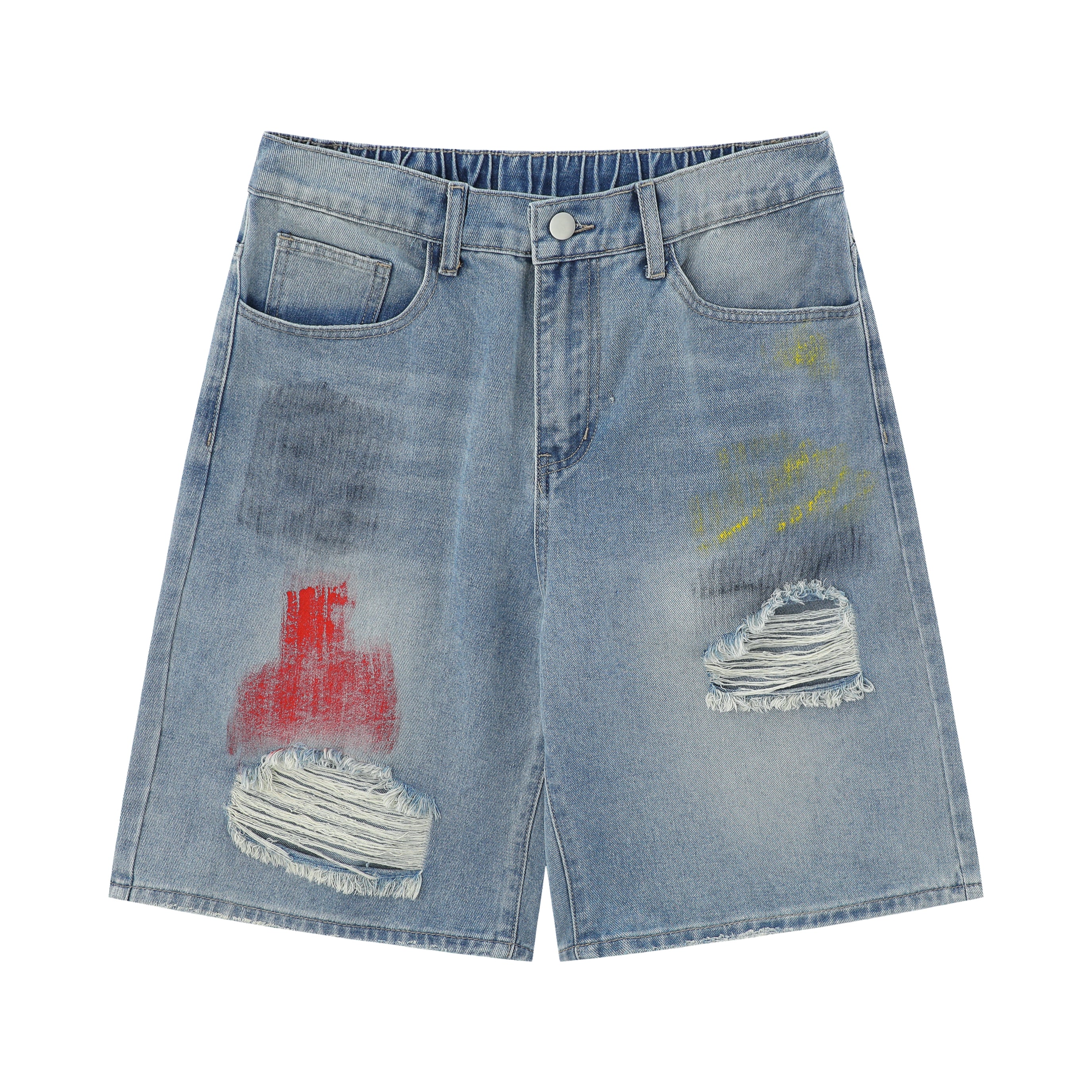 Ripped jeans in light colors