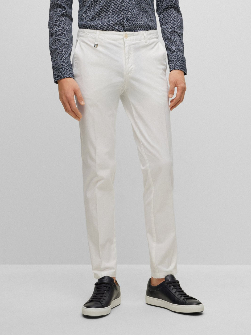 SLIM-FIT TROUSERS IN STRETCH COTTON