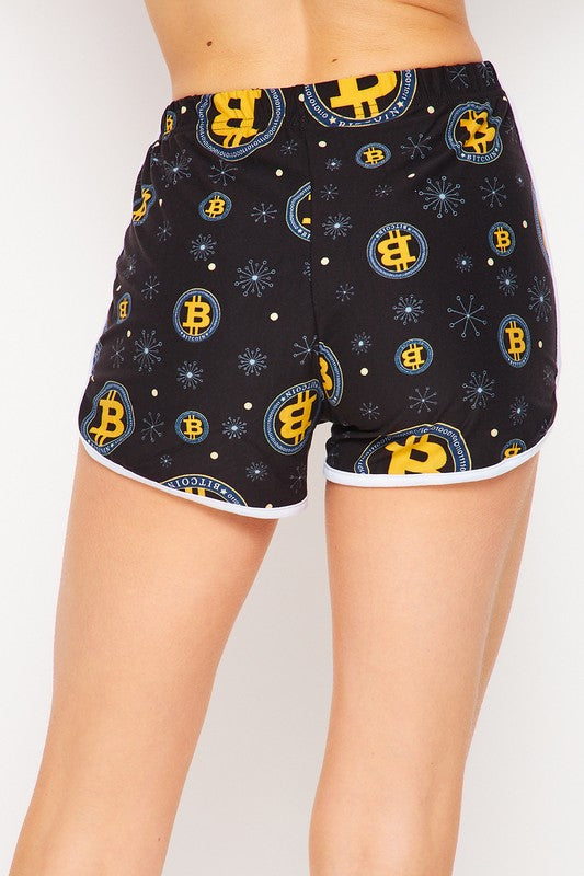 Crypto Hem Stripped Brushed Shorts