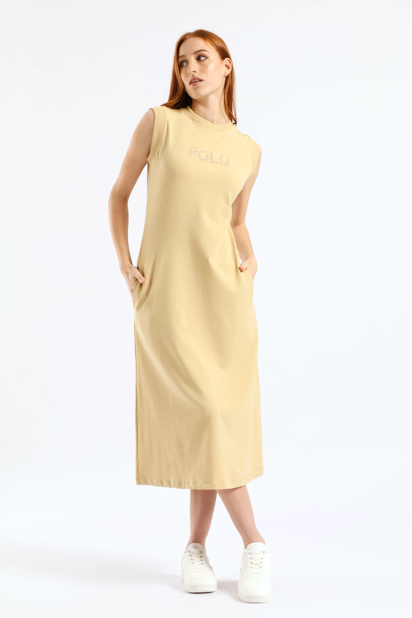 Mila Casual Dress - Stone