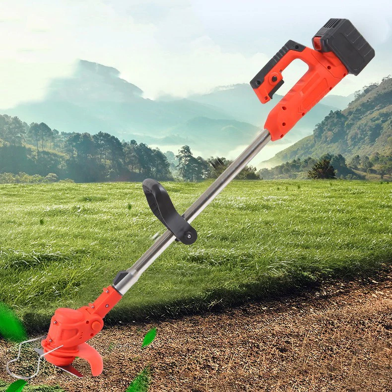 Lithium Mower Handheld Rechargeable Weeder Foldable Mower Effortless Lawn Care with Powerful Lithium Battery