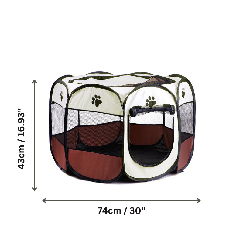 Lightweight dog play tent