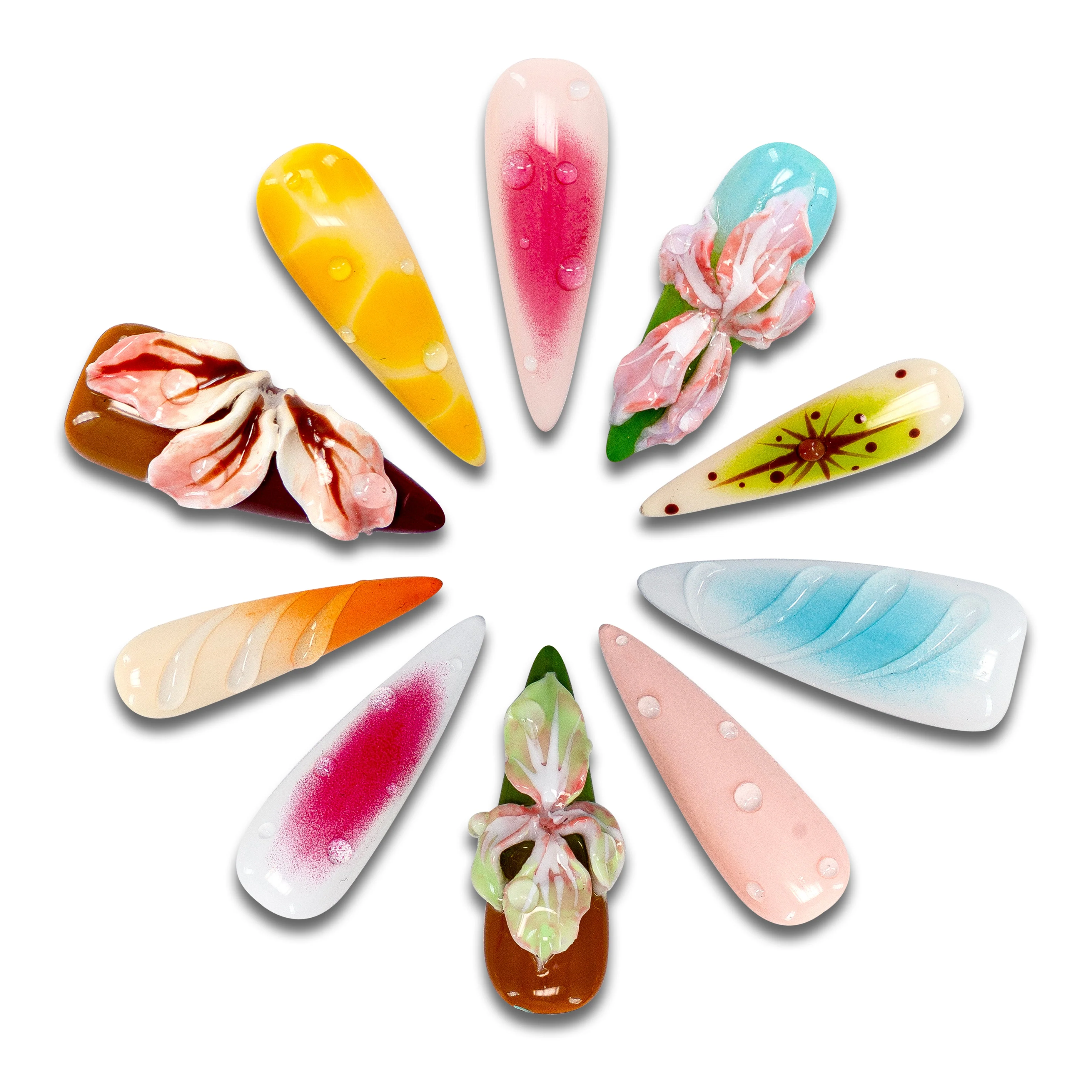 Ruby Holiday - Best Summer Nails -Long Tips