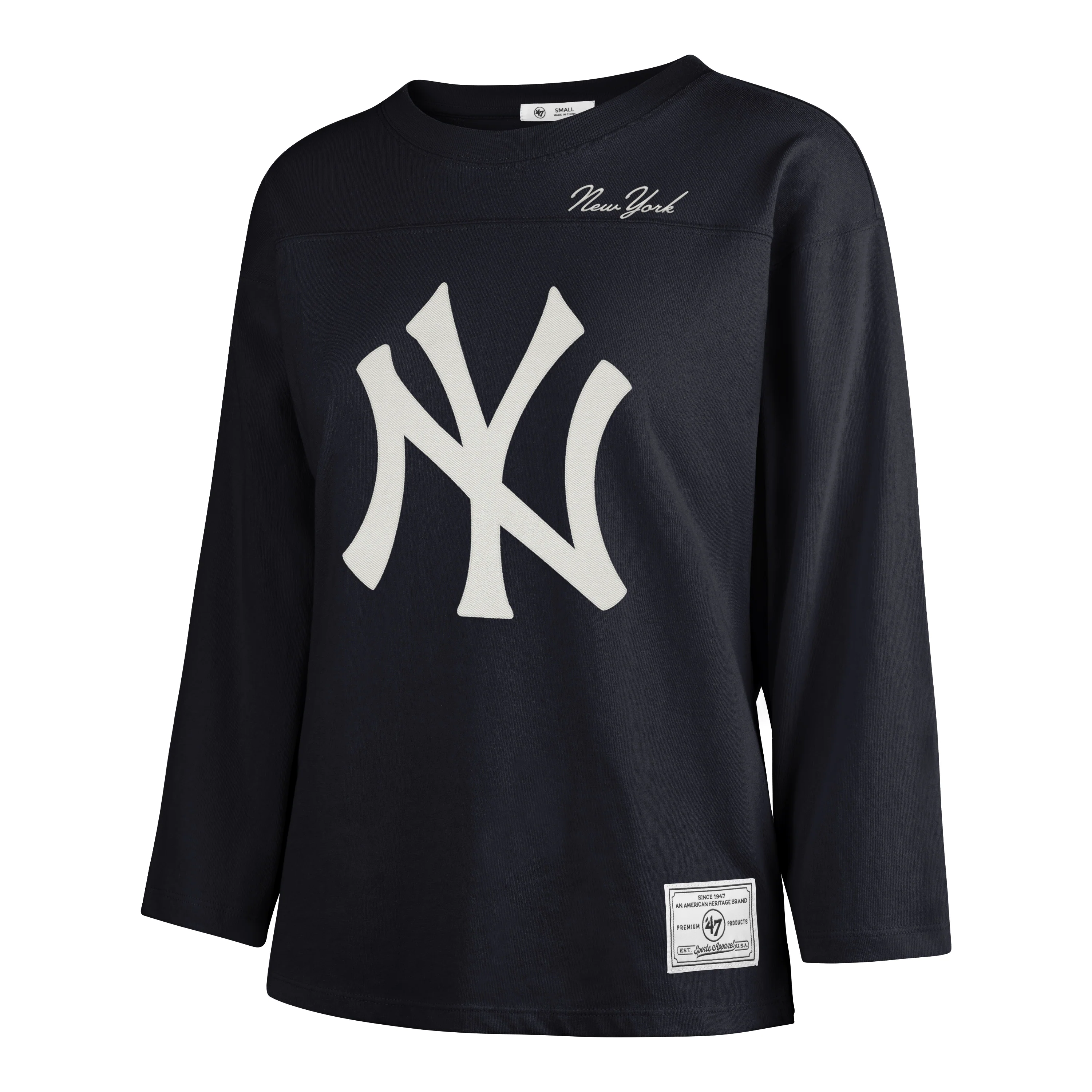 Playera Manga Larga '47 New York Yankees MLB Golden Age para Mujer