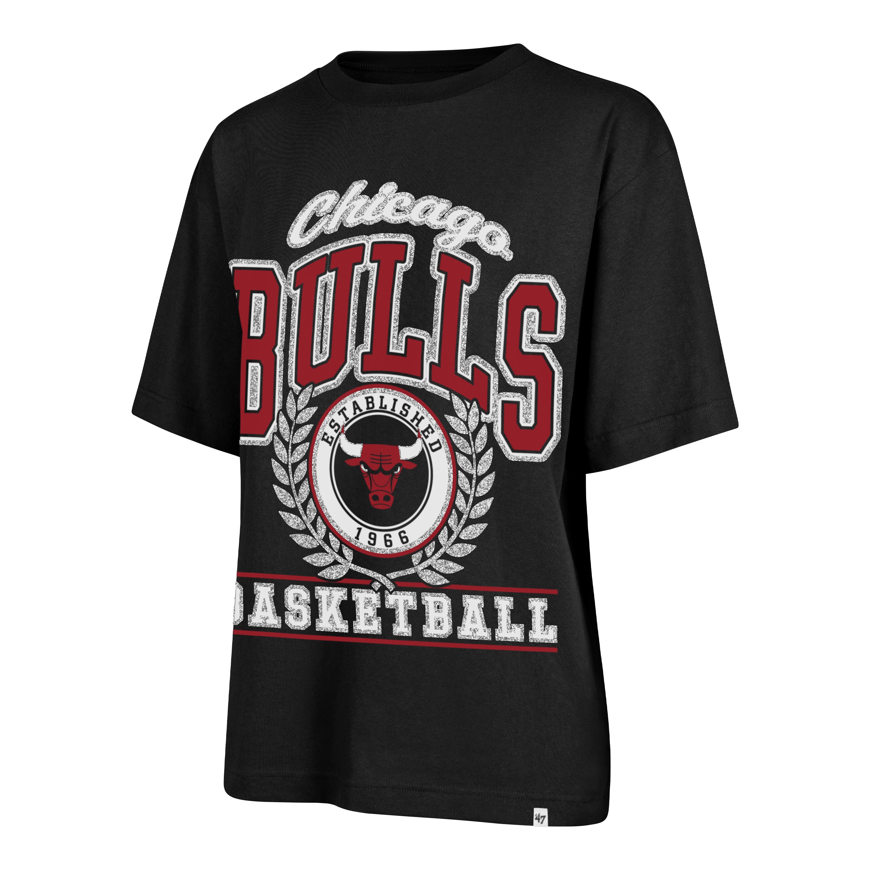 Playera Manga Corta '47 Chicago Bulls NBA True Fundation para Mujer
