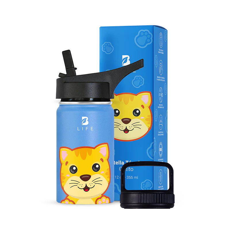 Botella Térmica Para Niños | Gatito 355 y 532 ml