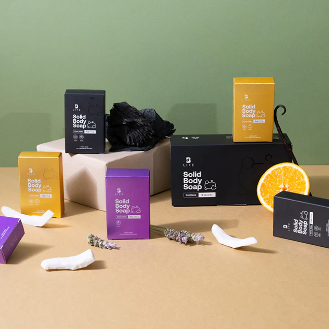 Solid Body Soap | Set de 6 Jabones Naturales en Barra 113 g c/u