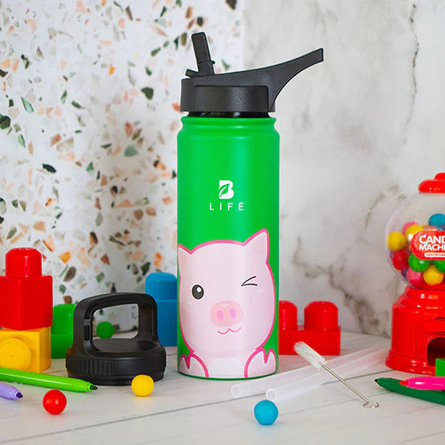 Botella Térmica Para Niños | Chanchito 355 y 532 ml