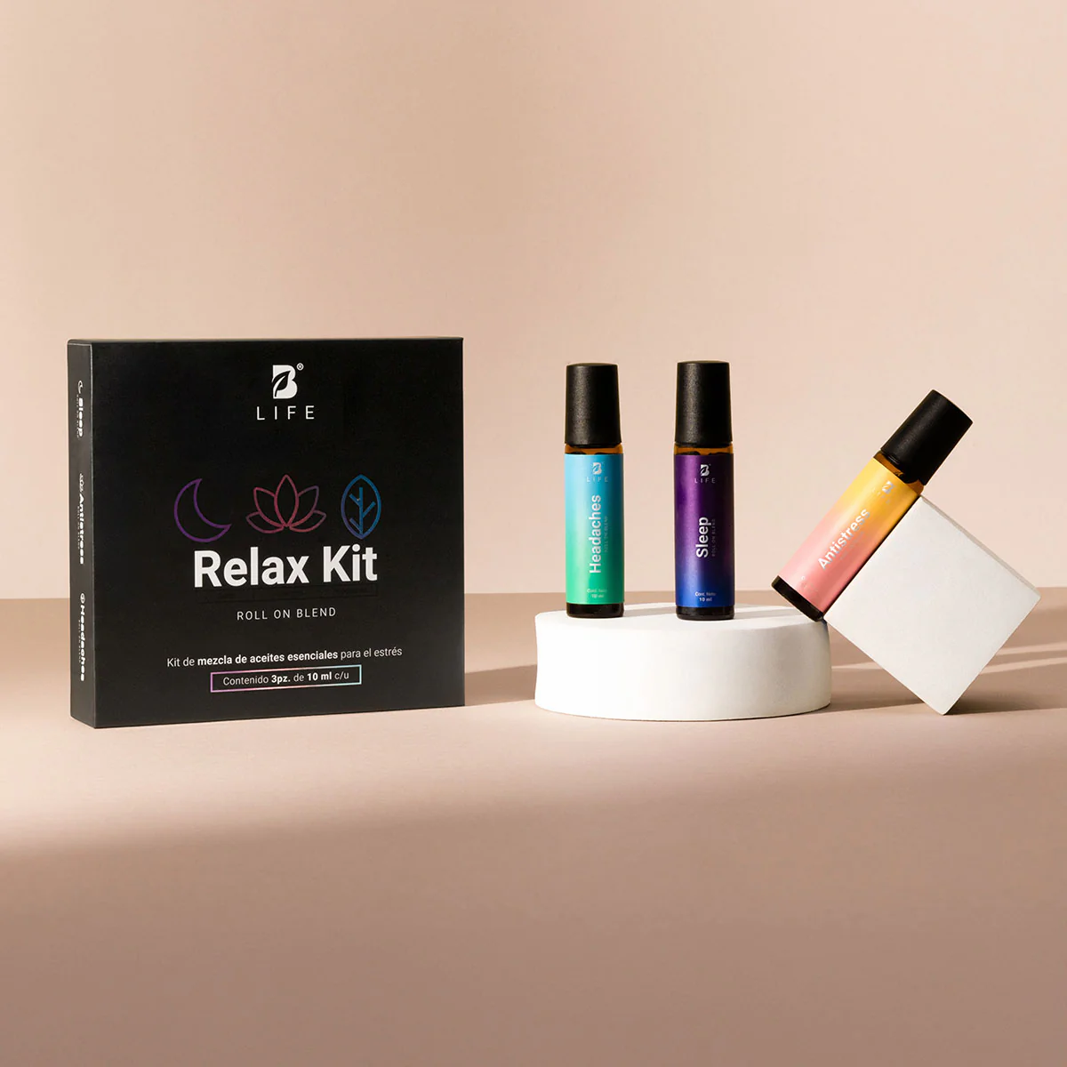 Aceite Roll On | Relax Kit 3 piezas 10 ml c/u