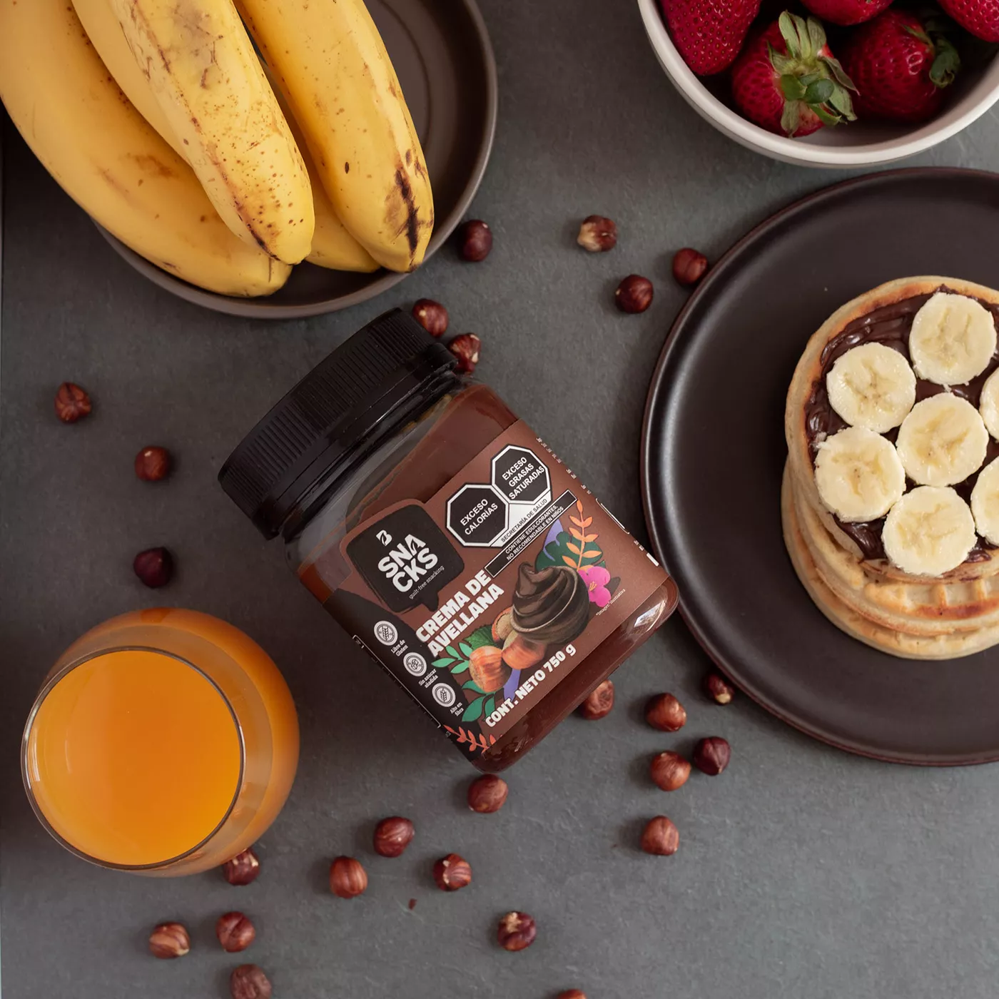 Crema de Avellana Sin Azúcar Añadida 750 g