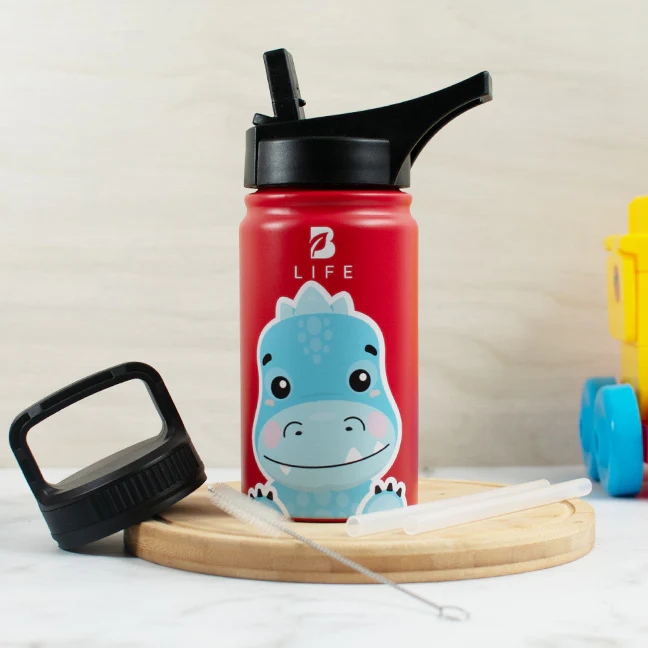 Botella Térmica Para Niños | Dinosaurio 355 y 532 ml