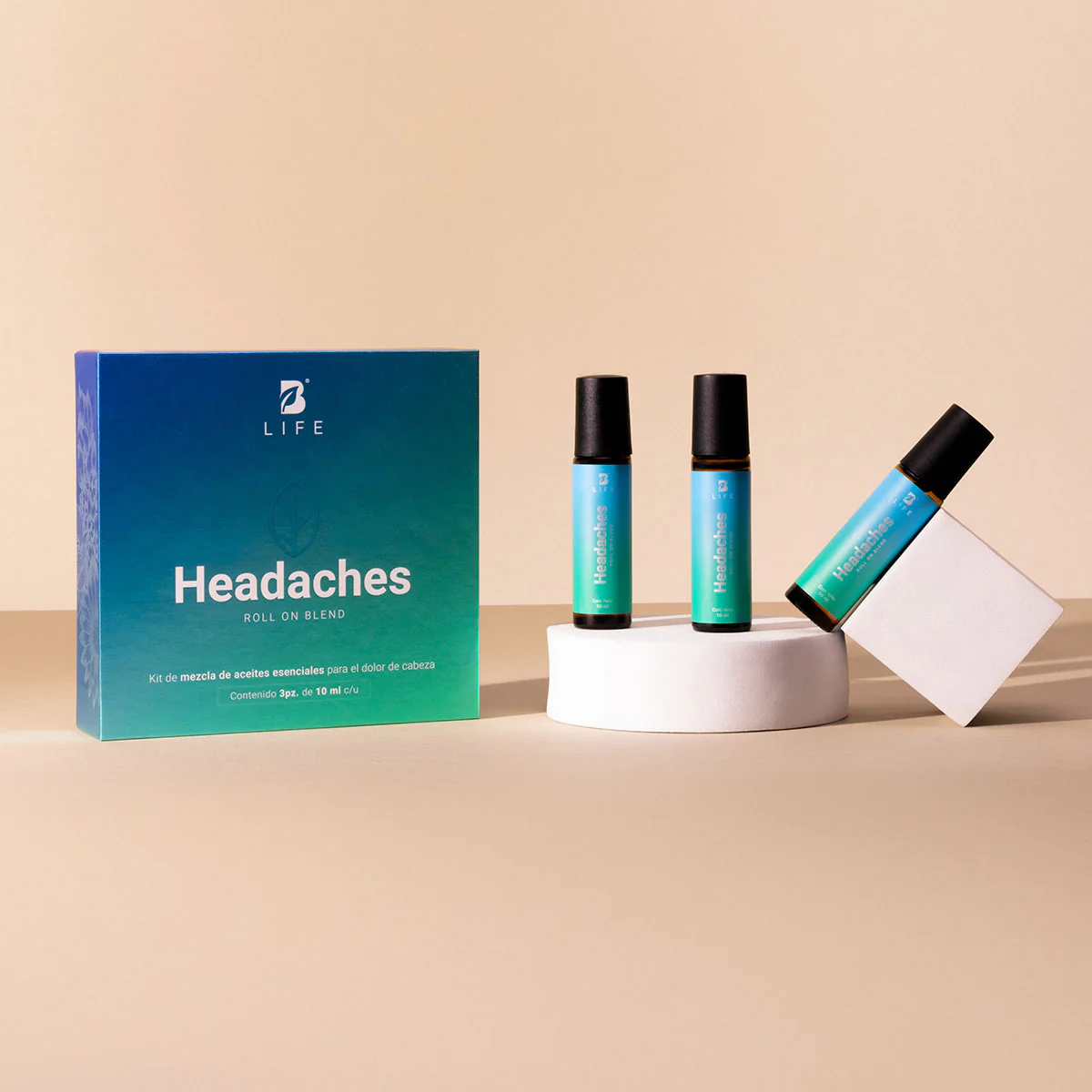 Headaches | Aceite Roll On 3 piezas 10 ml c/u
