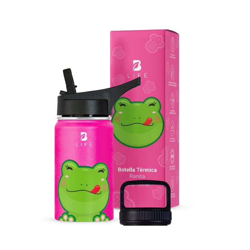 Botella Térmica Para Niños | Ranita 355 y 532 ml