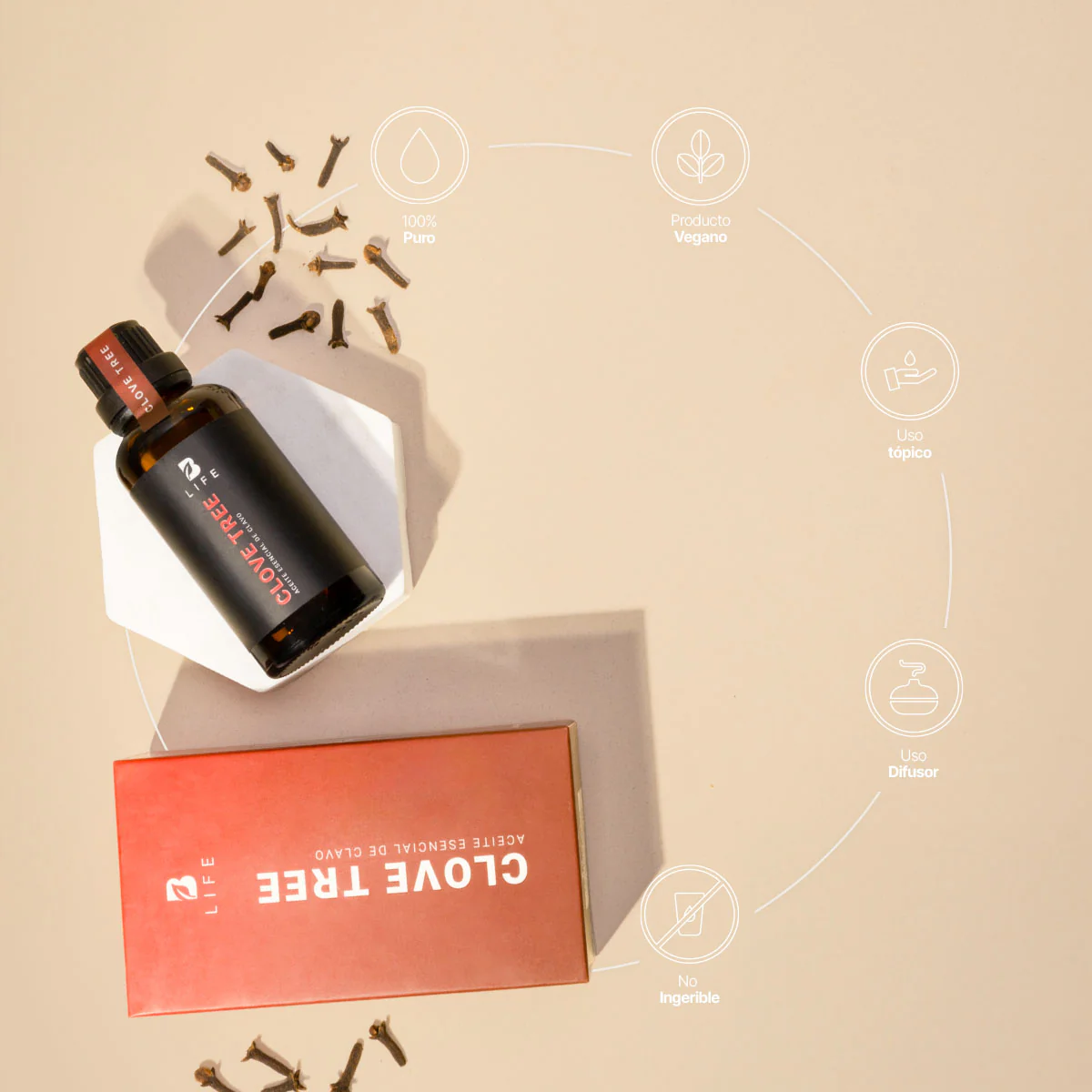 Clove Tree Essential Oil | Aceite esencial de Clavo 50 ml