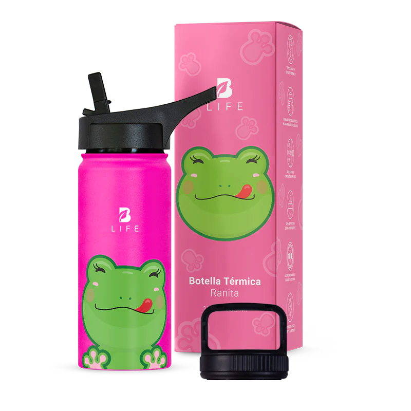 Botella Térmica Para Niños | Ranita 355 y 532 ml