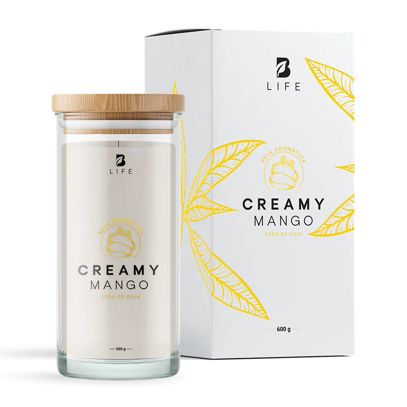 Creamy Mango Aromatic Candle | Vela Aromática Esencia de Mango 600 g
