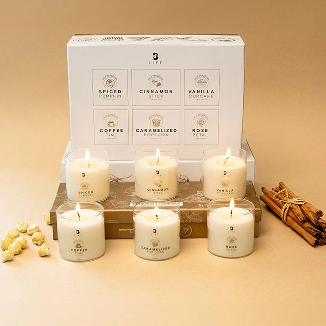 Kit de 6 Velas Aromáticas 160 g c/u