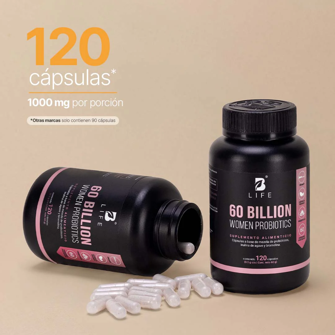 60 Billion Women Probiotics | 60 Billones de Probióticos para Ella