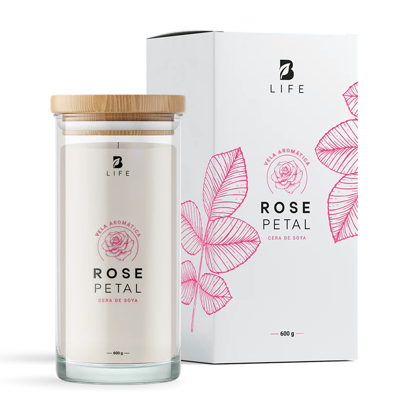 Rose Petal Aromatic Candle | Vela Aromática Pétalos de Rosa 600 g
