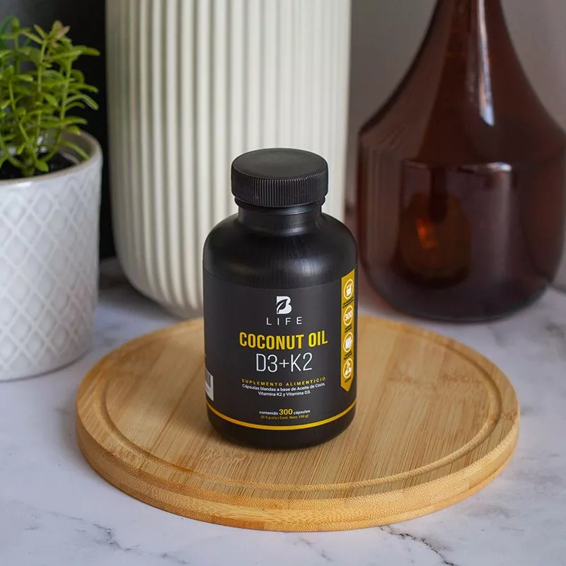 Coconut Oil D3+K2 | Aceite de Coco, Vitamina D3 y K2