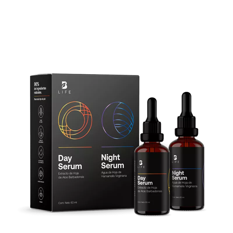 Kit Day & Night Serum | Kit de Sérums de Día y Noche 60 ml c/u