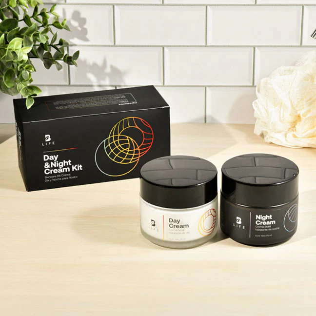 Day & Night Cream Kit | Kit de Cremas Faciales de Día y Noche con Ácido Hialurónico 90 ml c/u
