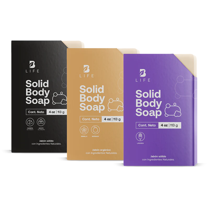 Solid Body Soap | Set de 6 Jabones Naturales en Barra 113 g c/u