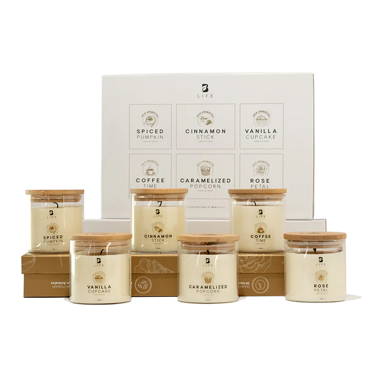 Kit de 6 Velas Aromáticas 160 g c/u