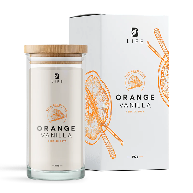 Orange Vanilla Aromatic Candle | Vela Aromática Vainilla Naranja 600 g