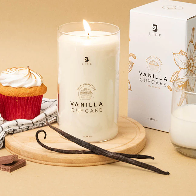 Vanilla Cupcake Aromatic Candle | Vela Aromática Cupcake de Vainilla 600 g