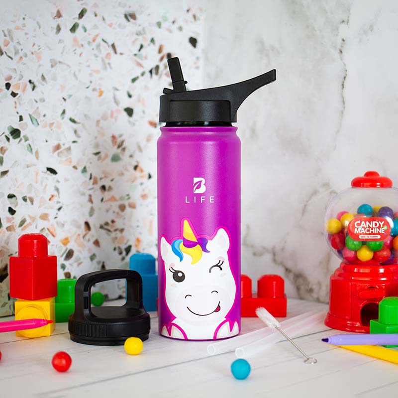 Botella Térmica Para Niños | Unicornio 355 y 532 ml
