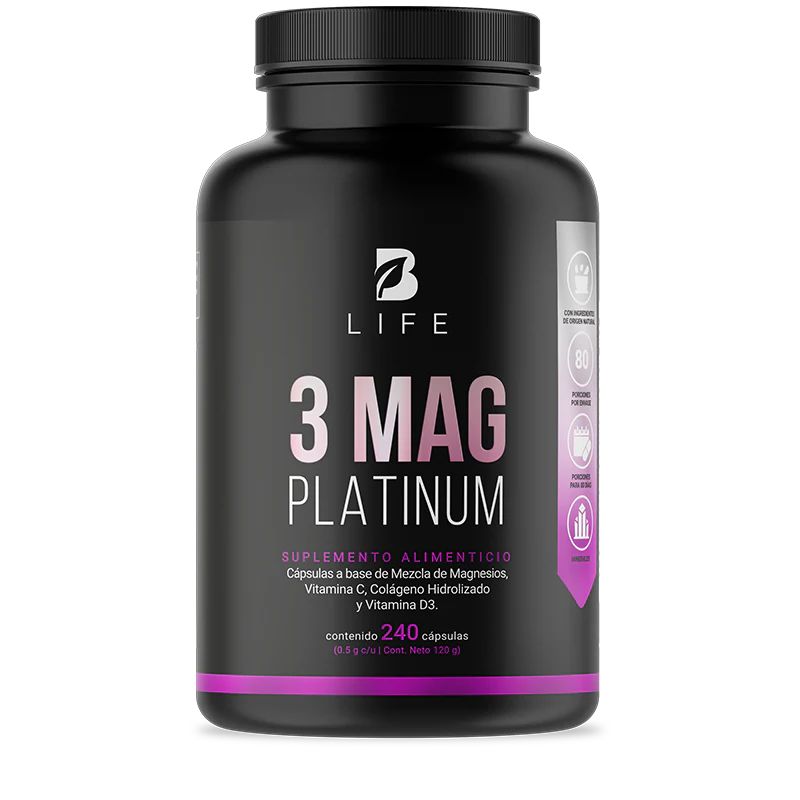 3 Mag Platinum | Mezcla de Citrato, Glicinato y L-Treonato de Magnesio