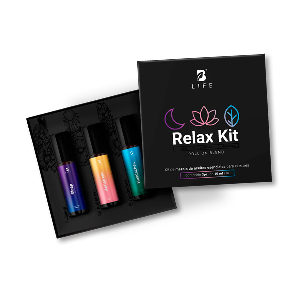 Aceite Roll On | Relax Kit 3 piezas 10 ml c/u