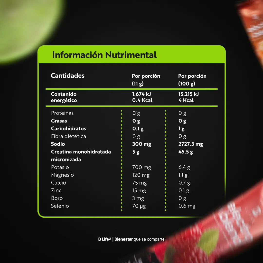 Electroblend + Creatina | Fórmula avanzada con 5 g de creatina por porción
